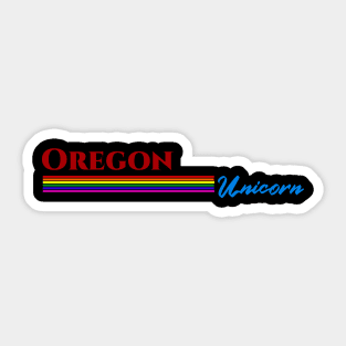 Oregon Unicorn Gift Sticker